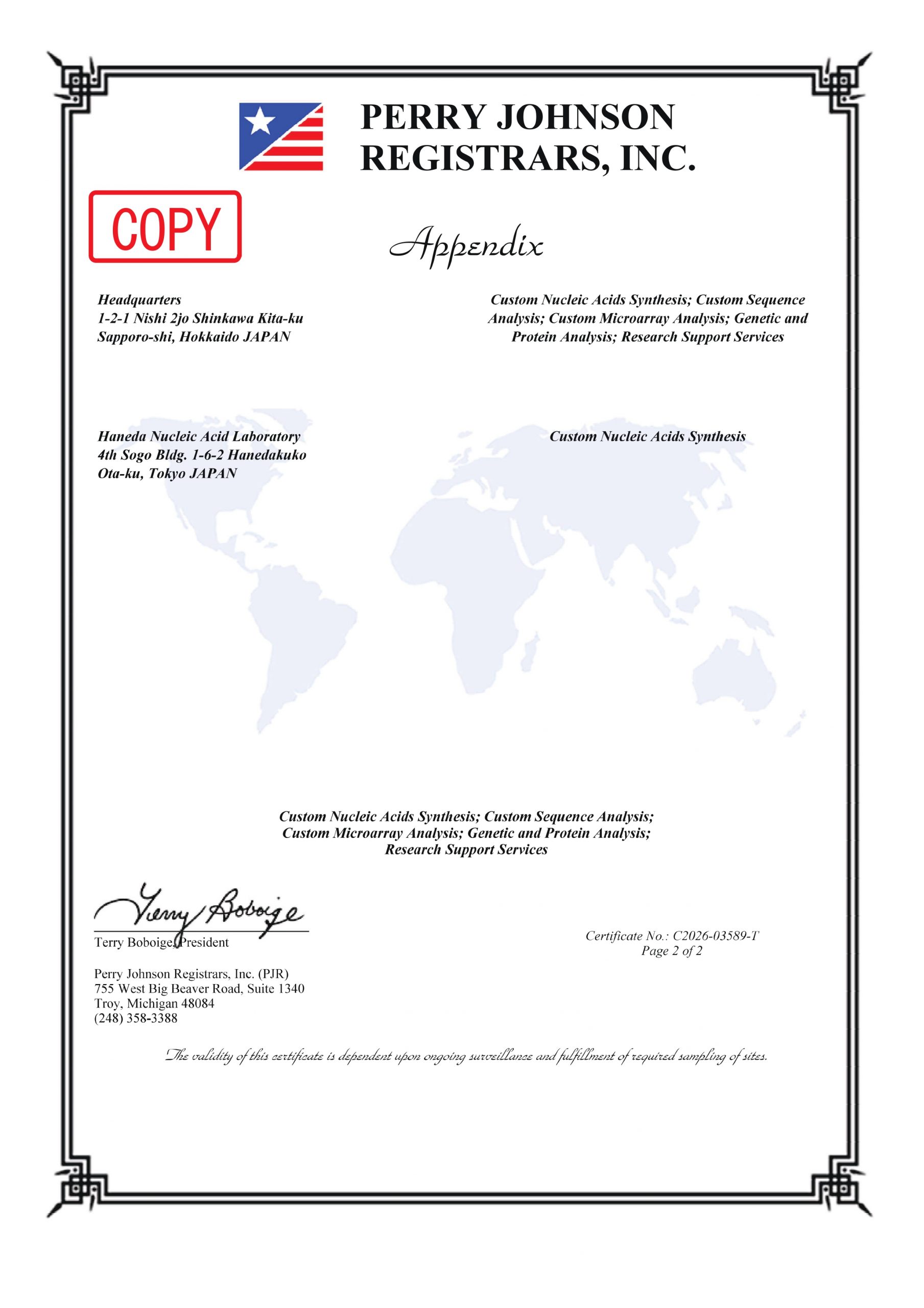 ISO Appendix